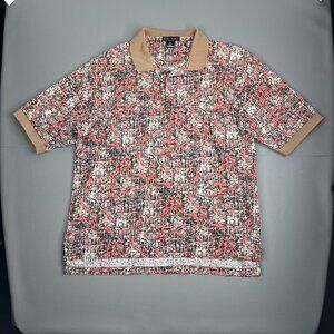 Vintage Nike Golf Polo Shirt Mens Large Orange Camo 90's Rare